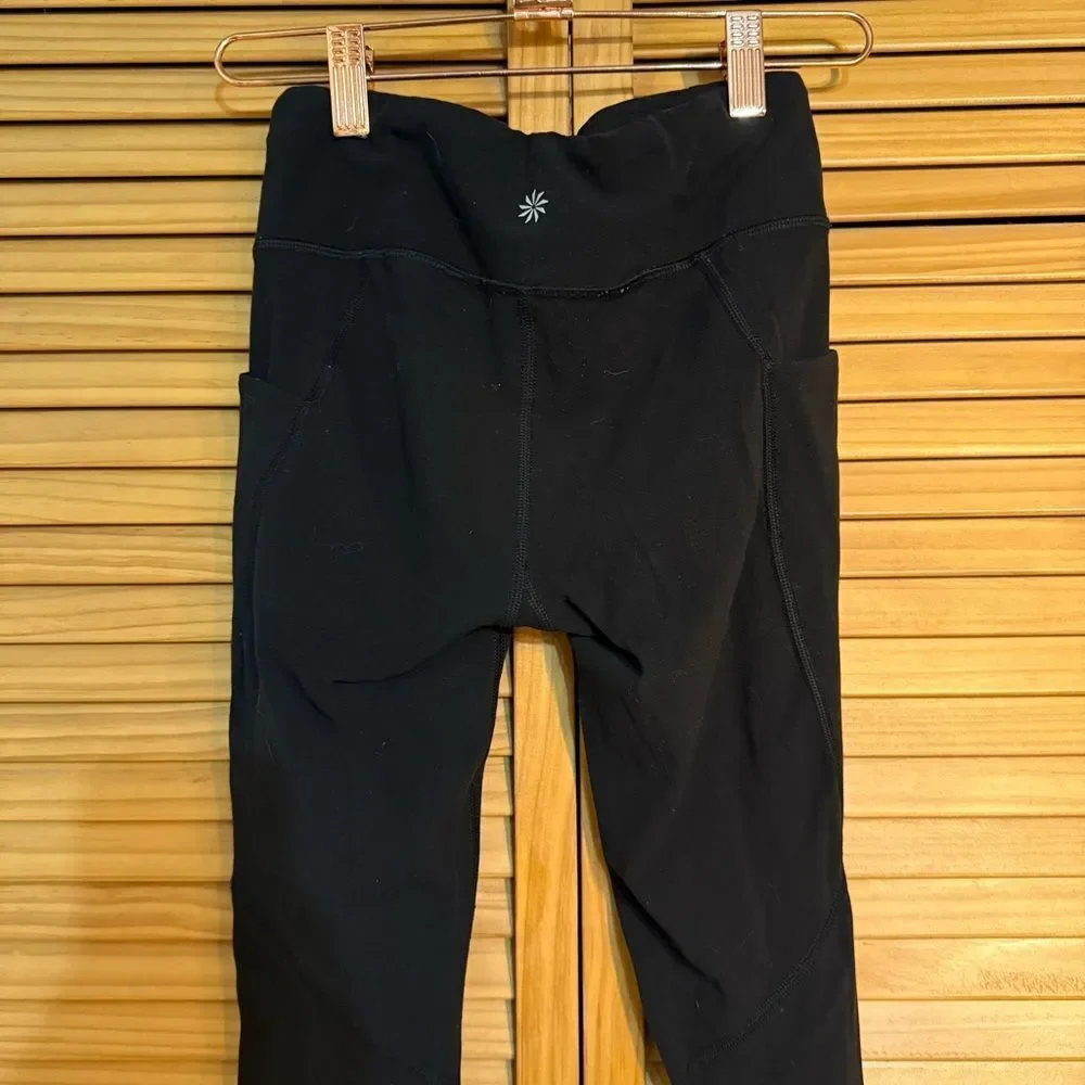 Athleta Girl Black High-Rise Leggings size 12